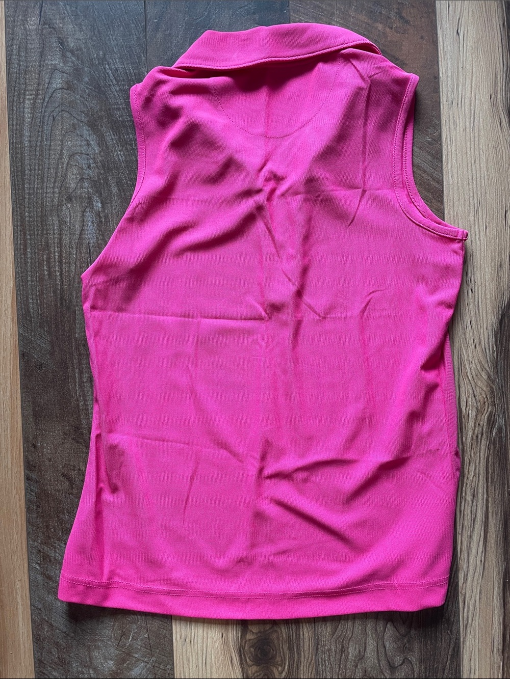 Pebble Beach Sleeveless V-Neck Golf Tank Top - Bright Pink - Picture 2 of 7